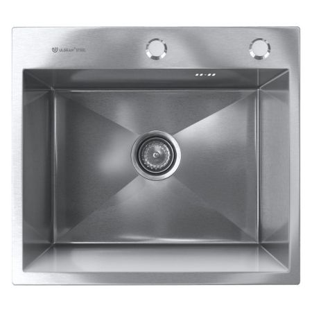 Кухонная мойка Ulgran  Steel 500x450, брашированная сталь, артикул US 500-001