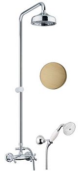 Душевая система Fiore MARGOT SKY (SWAROVSKI®) 01ZZ0620, бронза