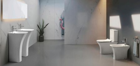 Унитаз напольный CeramaLux 1215A, артикул 