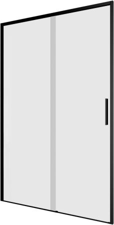 Душевая дверь Aquanet Pleasure Evo 120 AE65-N120-BT профиль черный, прозрачное стекло, артикул AE65-N120-BT