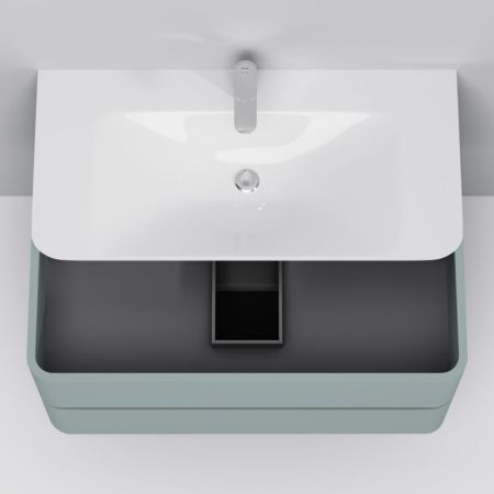 Тумба под раковину AM.PM Sensation 100 M30FHX1002GG подвесная Мятная