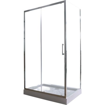 Душевой уголок Cerutti SPA Gloria 120x80 профиль Хром стекло прозрачное, артикул GLORIA120