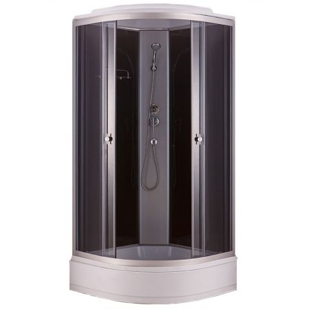 Душевая кабина Niagara NG-3501 90x90 стекло тонированное задняя стенка Черная, артикул 35011434