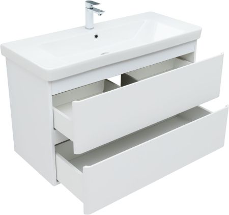 Тумба под раковину Aquanet Эмбер 105 белый матовый, артикул 00330469