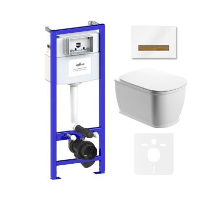 Комплект 6 в 1 Lavinia Boho Bell Pro Rimless 75110009, премиум со стеклянной клавишей, артикул 75110009