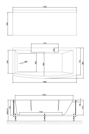 Гидромассажная ванна Royal Bath FATO COMFORT 170х85х60, артикул RB326100CO