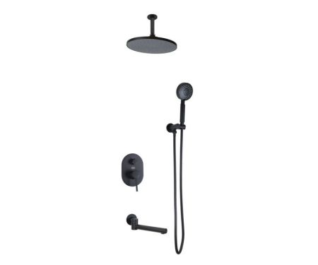 Душевая система встраиваемая Bronze de Luxe SCANDI 14582/1B, черный, артикул 14582/1B