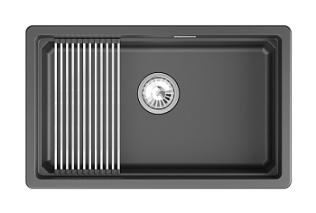 Кухонная мойка GRANULA кварц (7303iU, ШВАРЦ)