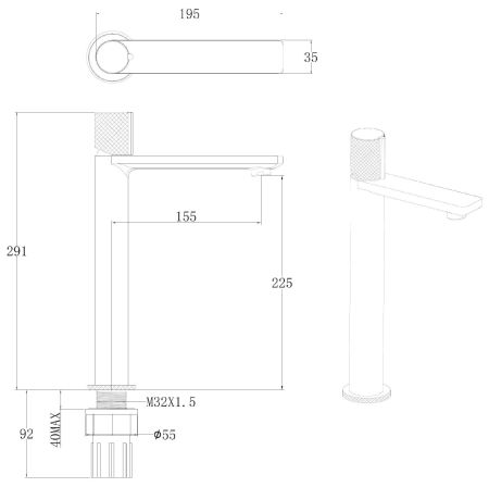 Смеситель для раковины Allen Brau Liberty 5.33002-00 хром, артикул 5.33002-00