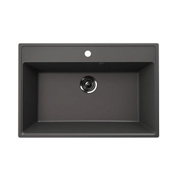 Кухонная мойка Ulgran Quartz Forte 760-09, мокрый асфальт
