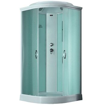 Душевая кабина Timo Eco TE-0701 P 100x100 профиль Белый стекло матовое