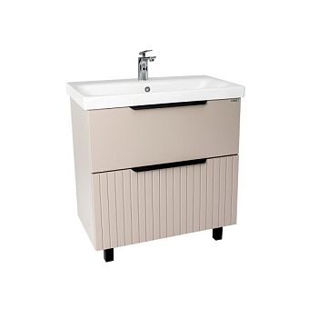 Тумба VIANT "Сицилия" 2 ящика капучино 425x764x820 под раковину .S-UM-MOD80/1 (MODUO 80) (VSIC80MDCAP-T2Y)