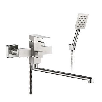 Смеситель для ванны WesnaArt KUBUS KUB13-320, сатин