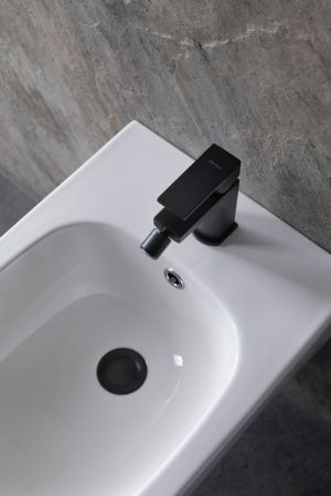 Смеситель для биде Allen Brau Infinity 5.21004-31 (с донным клапаном) черный матовый, артикул 5.21004-31