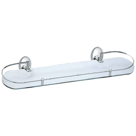 Полка стеклянная FASHUN A1607-1, хром, артикул A1607-1