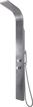 Gedy G-MASSAGE 01, многофункциональная душевая панель без термостата, цвет нержавеющая сталь