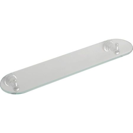 Полка DIAMOND стеклянная, хромированным креплением, Sapho, артикул 1317-15