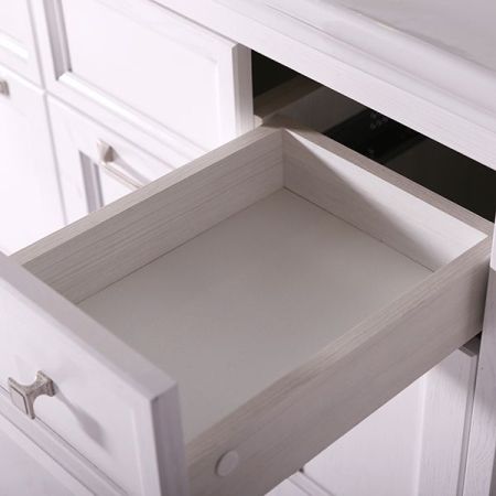 Тумба под раковину ASB-Woodline Гранда 105 Белая c серебряной патиной, артикул 11486