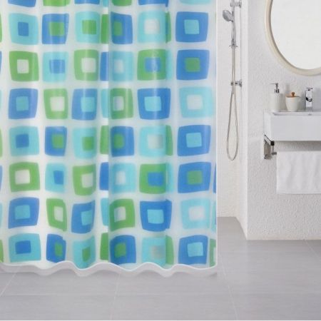 Штора для ванны Milardo Wonderful Cubes 180x180 Разноцветная, артикул 506V180M11