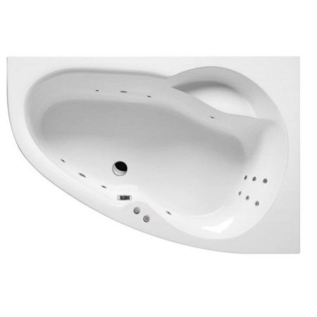 Ванна EXCELLENT Newa 160x95 (правая) "LINE" (хром), артикул WAEX.NEP16.LINE.CR