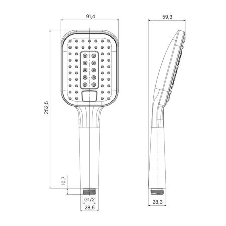 Лейка для душа Milardo 3F Ideal Spa (ILS3FCSM18), артикул ILS3FCSM18