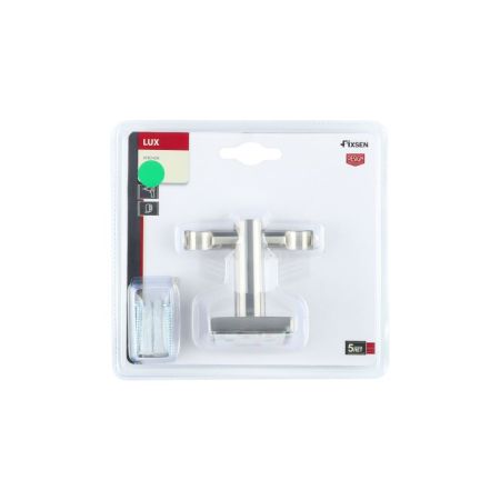 Двойной крючок для ванной FIXSEN LUX SATIN FX-16005A, сатин, артикул FX-16005A