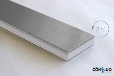 Душевой лоток Pestan Confluo Frameless Line 650 White Glass