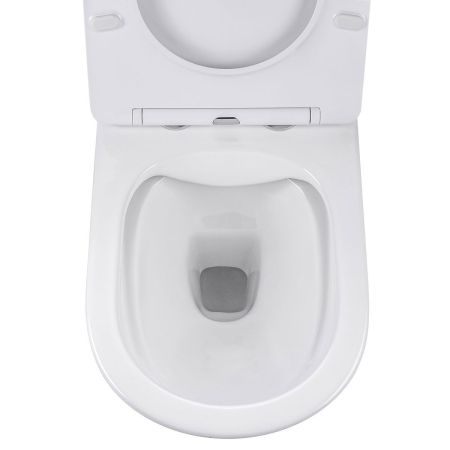 подвесные унитазы Vincea Унитаз подвесной Edge-M VT1-37 безободковый, цвет белый, ультратонкое soft-close сиденье,, артикул VT1-37