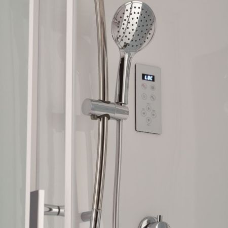 Душевая кабина SSWW BU106A 95х95 с баней профиль Белый задняя стенка Белая