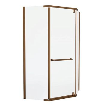 Душевой уголок Knotlor FCD100CG0RB 5-тиугольный 100х100х200, бронза