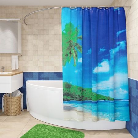 Штора для ванны Fora PH38 Пальма, артикул PH38