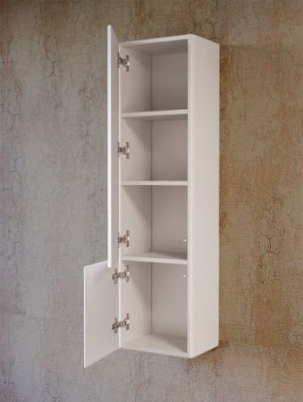 Шкаф пенал Raval Pure 33 подвесной Белый