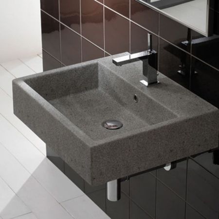 Globo Le Pietre Раковина накладная 60*50*14 см, цвет вулканический серый, артикул SCQ61.PG