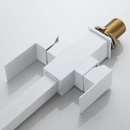 Смеситель для кухни с подключением фильтра Shevanik S148C, белый, артикул S148C