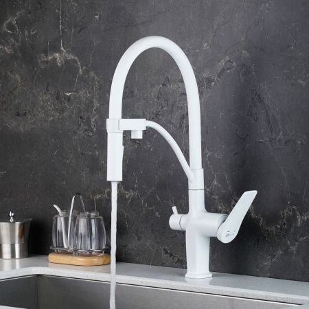 Смеситель Lemark Bronx для кухни с подключением к фильтру с питьевой водой (LM3761MW), артикул LM3761MW