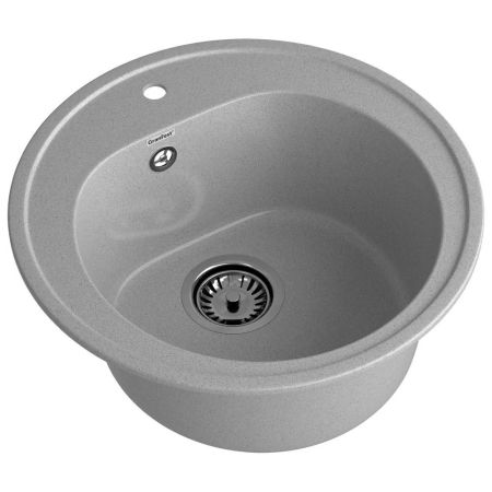Кухонная мойка GranFest RONDO 510, серый, артикул R-510 серый