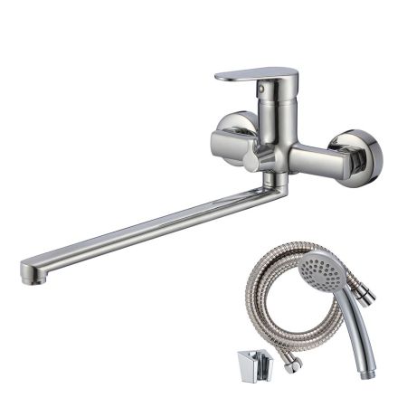 Смеситель для ванны WesnaArt NATUR NAT07-320, хром, артикул NAT07-320