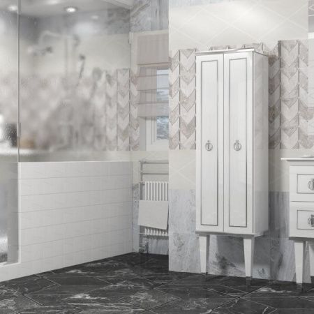 Пенал Порто Opadiris Белый/серебро Пенал Порто Opadiris Белый/серебро