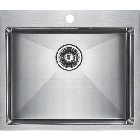 Кухонная мойка Paulmark Isar 59 PM805951-BS Брашированная сталь, артикул PM805951-BS