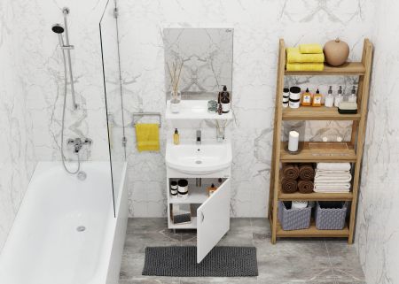 Комплект ONIKA ЭКО 52 (3в1: тумба+раковина+зеркало), артикул 105205