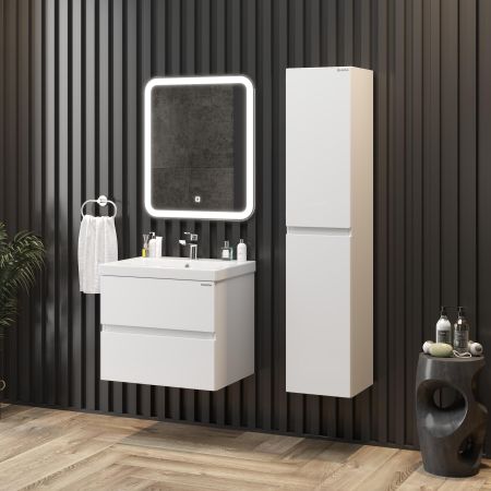 Тумба Onika Эвада 70 подвесная, белая (ум. Como 70), артикул 107059