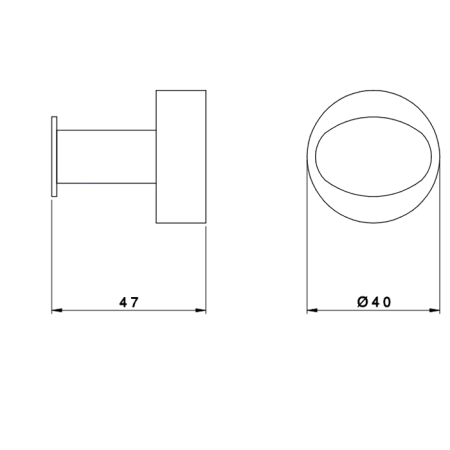 Nicolazzi Minimale Крючок, цвет: хром, артикул 1481MCR