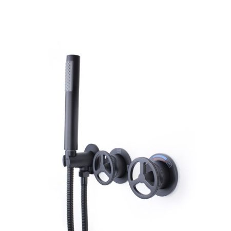 Душевая система встраиваемая Bronze de Luxe LIBERTY 5011B-F, черный, артикул 5011B-F