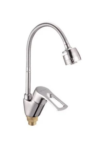 Смеситель для кухни с гибким изливом Shevanik S5143, хром, артикул S5143