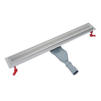 Лоток душевой, сифон 360, комбинированный затвор, перфорированная решетка, 800мм, хром, IDDIS, 975B8SB20DZ