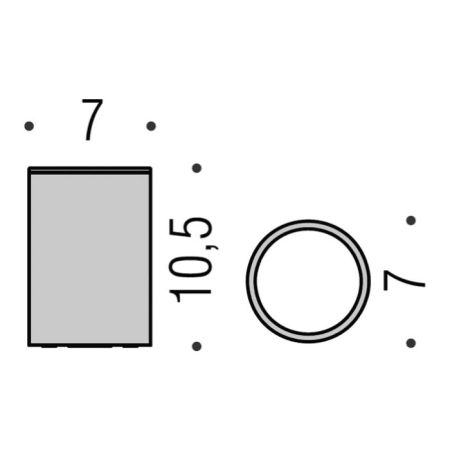 Colombo Plus Стакан настольный, цвет: PVD Vintage, артикул W4941.VL