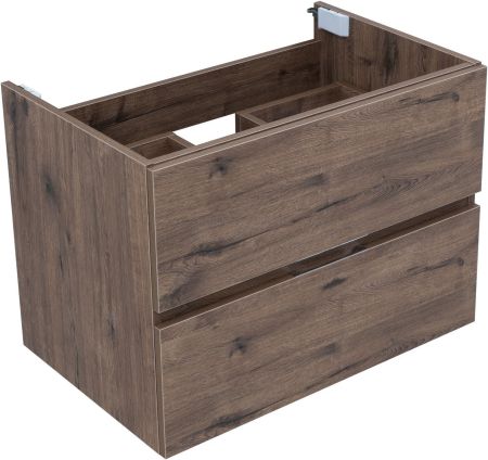 Тумба под раковину Aquanet Алвита New 70 2 ящика, дуб веллингтон табак, артикул 00334185