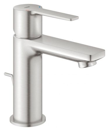 Смеситель для раковины GROHE Lineare New с донным клапаном, суперсталь (32109DC1), артикул 32109DC1