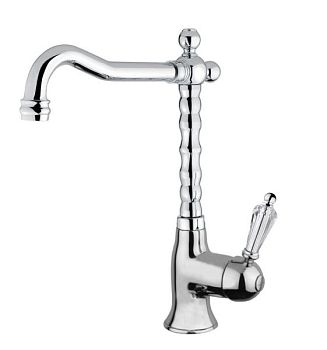 Fiore Imperiale Sky, однорычажный смеситель для раковины (излив 19 см), без донного клапана, цвет бронза - Swarovski