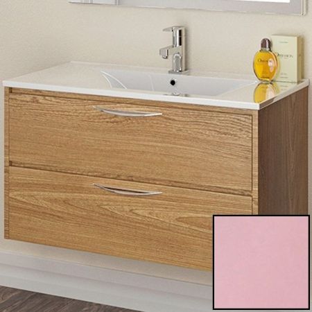 Тумба с раковиной SanVit Мэри-2 90 kmery0902 в цвете Ral подвесная Розовый глянец, артикул kmery0902